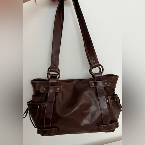 Genuine leather shoulder satchel. Made in Uruguay. ✨ - Picture 8 of 12